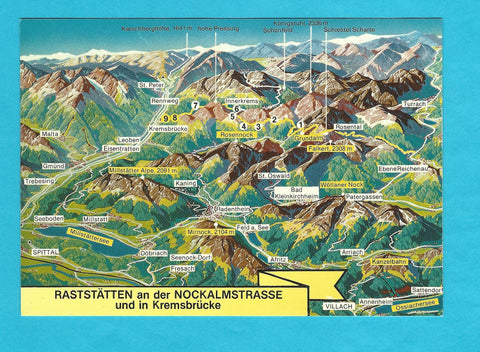 AK Raststätten an der Nockalmstrasse und in Kremsbrücke.
