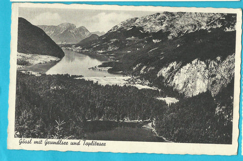 AK Gössl mit Grundlsee und Toplitzsee.