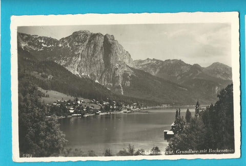 AK Grundlsee mit Backenstein. (1942)