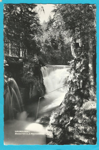 AK Grundlsee, Wasserfall bei der Ranftlmühle.