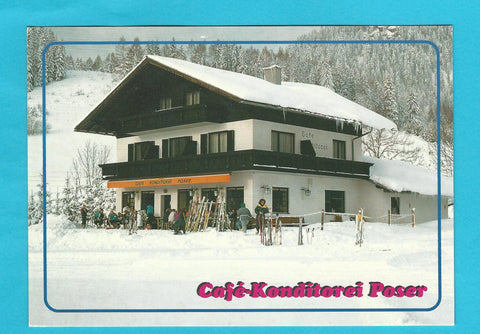 AK Bad Mitterndorf. Zauchen 130. Cafe Konditorei Poser.