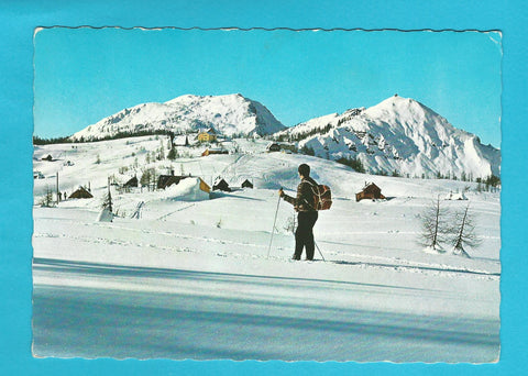 AK Schiparadies Tauplitzalm mit Schneiderkogel und Lawinenstein.