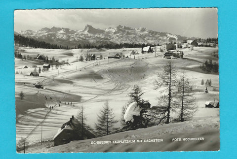 AK Schigebiet Tauplitzalm mit Dachstein.