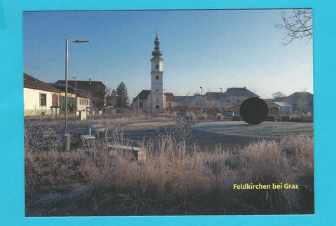 AK Feldkirchen bei Graz. Parkanlage Kirchengasse, Katholische Pfarrkirche.