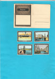AK Castello Miramar. Siegelmarken-Postkarte, 4 Siegelmarken.